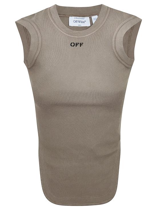 26SS 오프화이트 탑 OWAD26XS26JE R001 6D10 BLACK - OFF WHITE