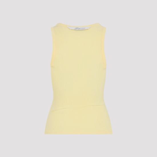 26SS 자크뮈스 반팔 티셔츠 TSW00559AJ00103 210 LIGHT YELLOW YELLOW ORANGE - JACQUEMUS