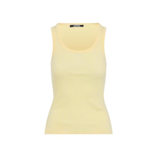 26SS 자크뮈스 반팔 티셔츠 TSW00559AJ00103 210 LIGHT YELLOW YELLOW ORANGE