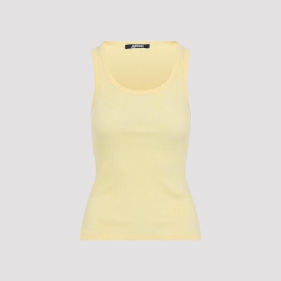 26SS 자크뮈스 반팔 티셔츠 TSW00559AJ00103 210 LIGHT YELLOW YELLOW ORANGE - JACQUEMUS