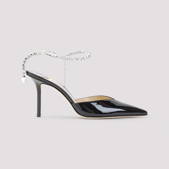 26SS 지미추 힐/펌프스 SAEDA85 BOB BLACK CRYSTAL - JIMMY CHOO