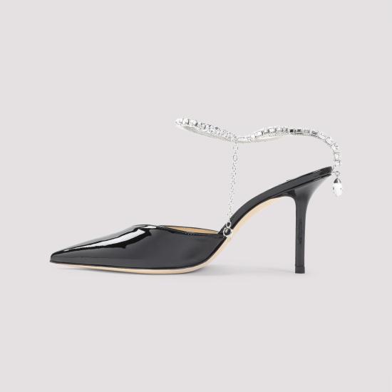 26SS 지미추 힐/펌프스 SAEDA85 BOB BLACK CRYSTAL - JIMMY CHOO