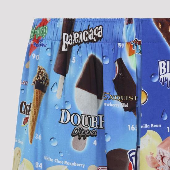 26SS 발렌시아가 스웨트 트리트 파자마 쇼츠 850715 TTL24 4011 BLUE - BALENCIAGA