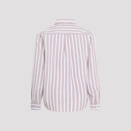 26SS 칼하트 WIP 롱슬리브 데븐 스트라이프 셔츠 I0361983JDXX03 DEVEN STRIPE OXIDE RED WHITE - CARHARTT WIP