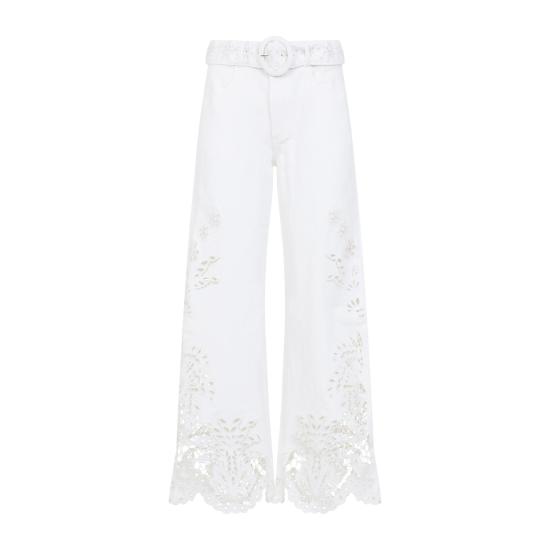 26SS 팜 리오 스트레이트 팬츠 349731 L0025 OFF WHITE