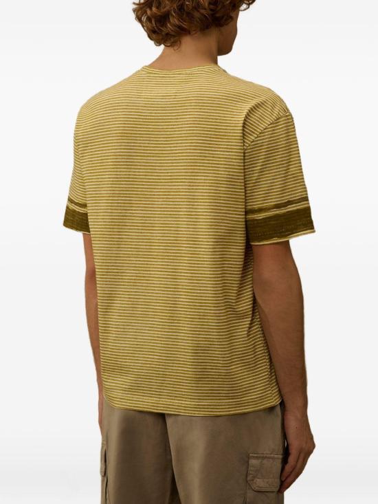 26SS 씨피 컴퍼니 폴로 티셔츠 20CMTS277A110681P 246 YELLOW - C.P. COMPANY