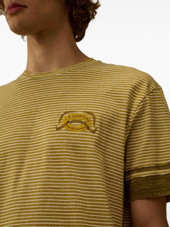 26SS 씨피 컴퍼니 폴로 티셔츠 20CMTS277A110681P 246 YELLOW - C.P. COMPANY