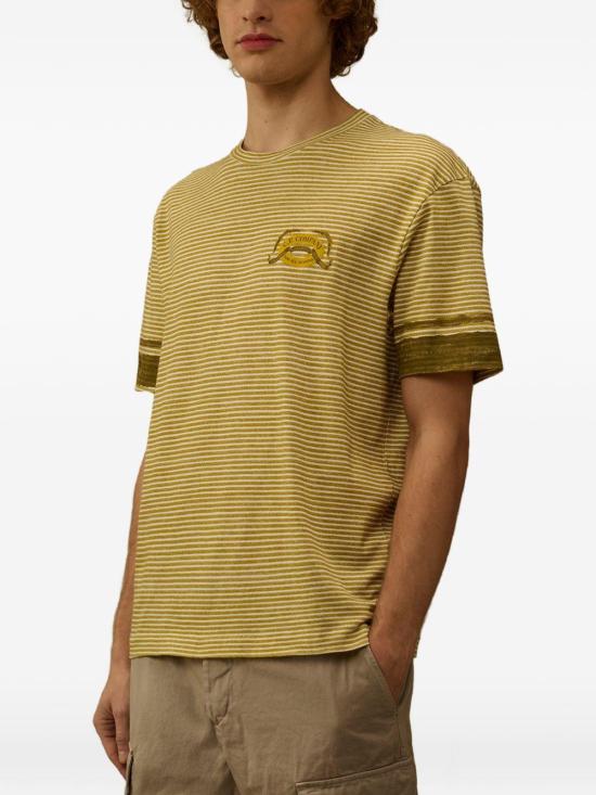 26SS 씨피 컴퍼니 폴로 티셔츠 20CMTS277A110681P 246 YELLOW - C.P. COMPANY