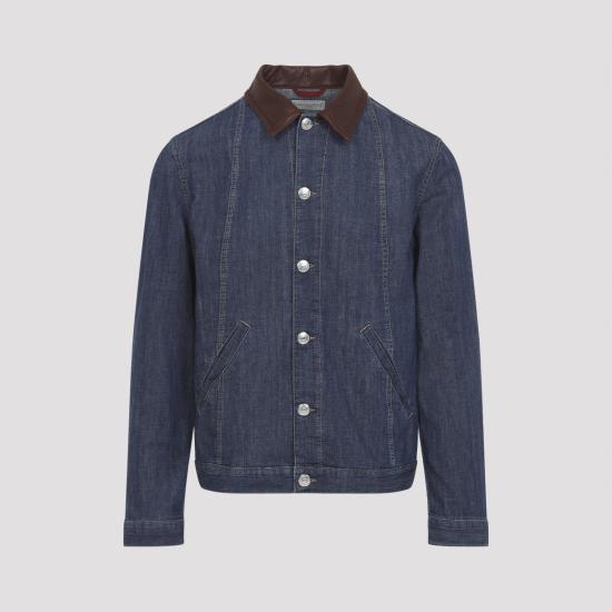 26SS 브루넬로 쿠치넬리 데님 블루종 MH2636914 COH51 DENIM BLUE - BRUNELLO CUCINELLI