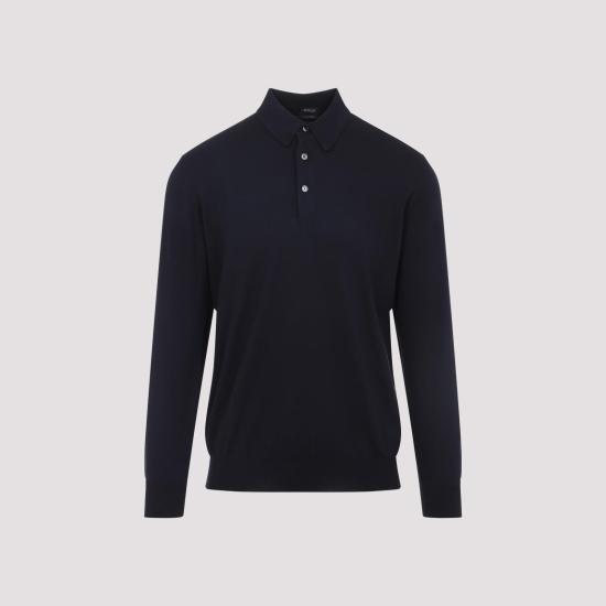 26SS 키톤 폴로 티셔츠 UMKXX35K4006 BLU NAVY BLUE - KITON
