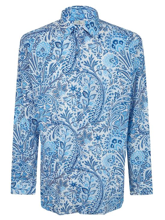 26SS 에트로 셔츠 MRIB0025 99SAEG2 X0800 BLUE