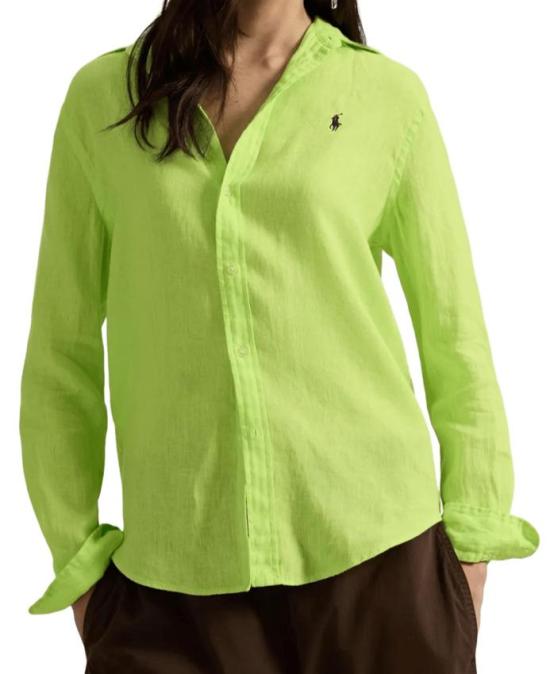 26SS 랄프 로렌 셔츠 211970730 509 ELECTRIC LIME - RALPH LAUREN