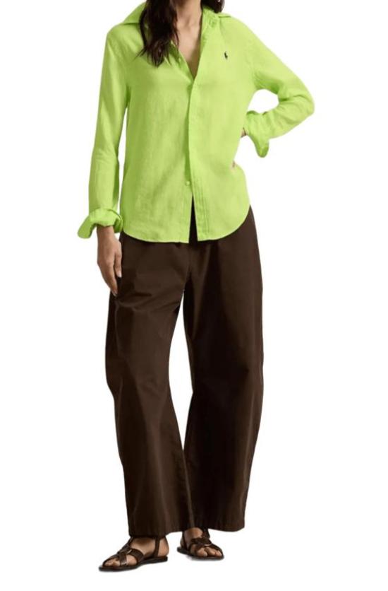 26SS 랄프 로렌 셔츠 211970730 509 ELECTRIC LIME - RALPH LAUREN