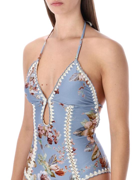 26SS 짐머만 비치웨어 5768WRS261 CFLR CHAMBRAY BLUE FLORAL - ZIMMERMANN