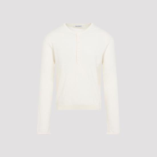 26SS 아워레가시 파인 헨리 코튼 티셔츠 M2263FI IVORY WHITE - OUR LEGACY