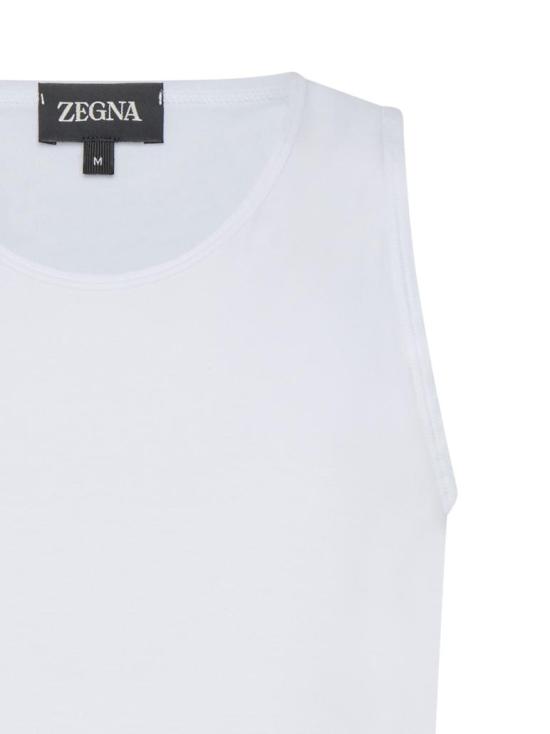 25FW 에르메네질도제냐 탑 N3D001860 100 WHITE - ERMENEGILDO ZEGNA