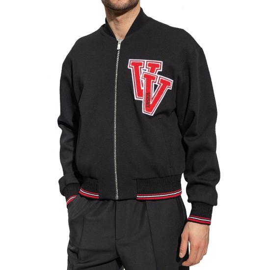 FALL WINTER 베르사체 봄버 자켓 1008970 1A06409 1B000 Black BLACK - VERSACE