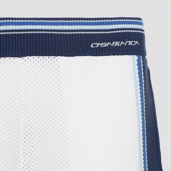 26SS 카사블랑카 숏팬츠 MSS26KW130601 WHITE BLUE - CASABLANCA