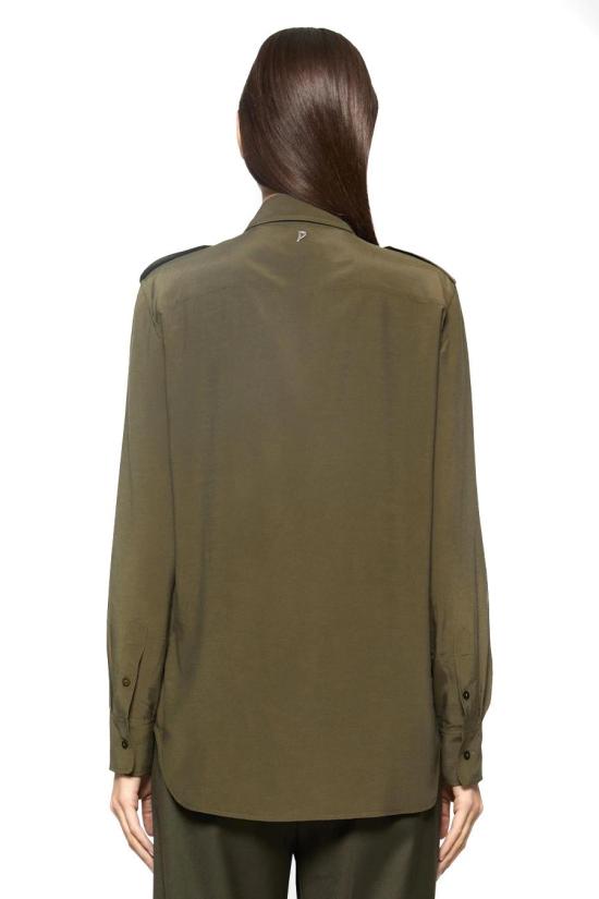  돈답 셔츠 DC379 IF0040D XXX633 GREEN - DONDUP