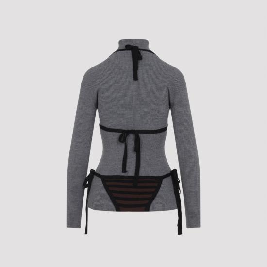 26SS 모스키노 스웨터 261E0927 0500 2497 FANTASIA GRIGIO GREY - MOSCHINO