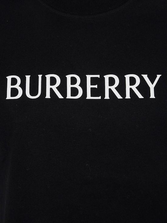 26SS 버버리 로고 코튼 티셔츠 8118977 BLACK - BURBERRY