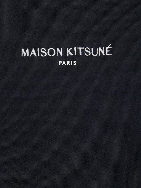 26SS 메종키츠네 파리 컴포트 티셔츠 QM00100KJ7025 P199 BLACK - MAISON KITSUNE