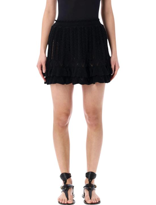 26SS 이자벨마랑에뚜왈 스커트 JU0473FAD1L04E 01BK BLACK