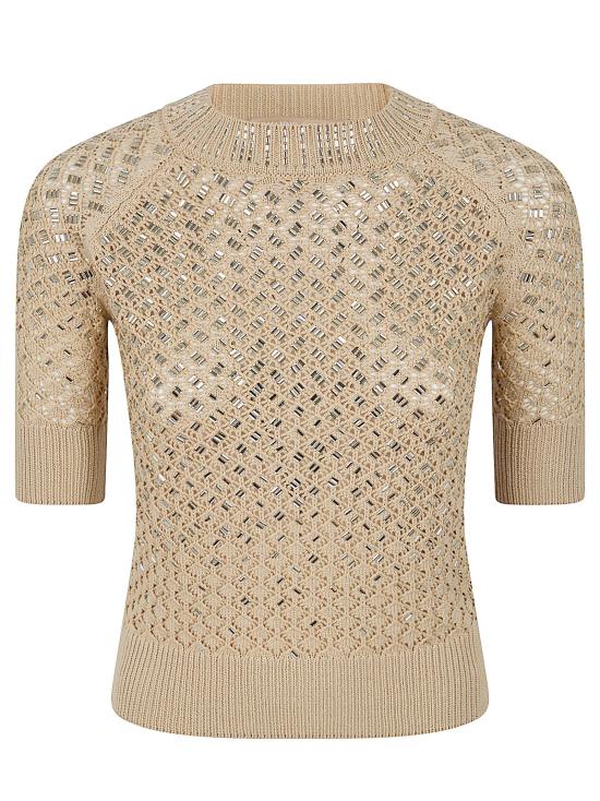 26SS 에르마노 설비노 스웨터 D485L317 CTYLE 61324 LARK NUDE NEUTRALS