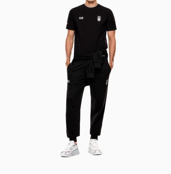 26SS 엠포리오 아르마니 폴로 티셔츠 7M001273 AF24845 001 BLACK - EMPORIO ARMANI