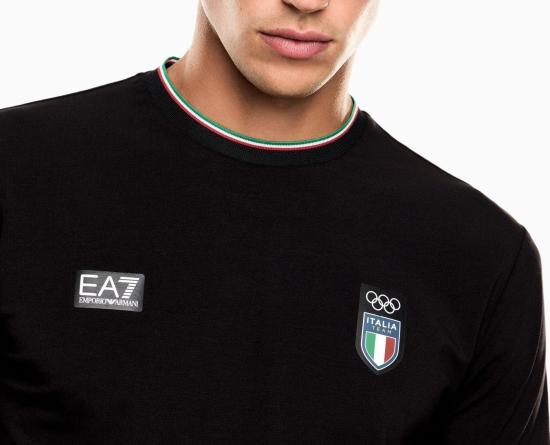 26SS 엠포리오 아르마니 폴로 티셔츠 7M001273 AF24845 001 BLACK - EMPORIO ARMANI