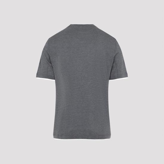 26SS 브루넬로 쿠치넬리 페이크 레이어링 티셔츠 MD8217427 CWD40 GRIGIO GREY - BRUNELLO CUCINELLI