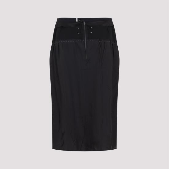 26SS 마르지엘라 스커트 S51ME0048 MTN141 855 CARBON BLACK - MAISON MARGIELA