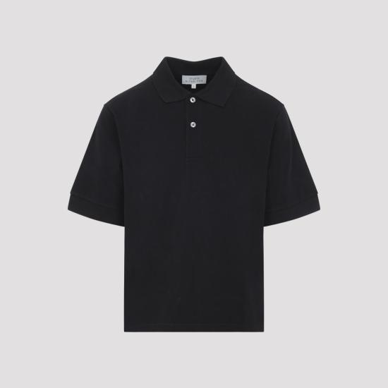 26SS 스튜디오 니콜슨 폴로 티셔츠 BALATONSNM1484 WASHED BLACK - STUDIO NICHOLSON