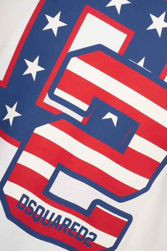 SPRING SUMMER 디스퀘어드2 폴로 티셔츠 S74GD1260 S23009100 WHITE - DSQUARED2