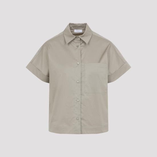 26SS 페세리코 셔츠 A06862 01979 136 VERDE FOGLIA D OLIVO GREEN - PESERICO