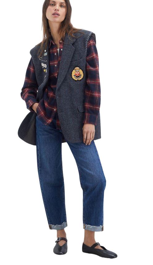  로이로져스 데님 팬츠 RND492D654 C0999 BLU BLUE - ROY ROGER'S