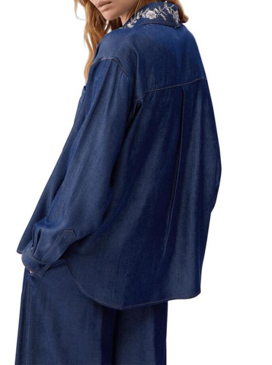 26SS 리우조 셔츠 UA6274 D4894 77000 DENIM SCURO - LIU JO