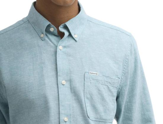 26SS 바버 셔츠 MSH5090 MSHTE52 LIGHT TEAL - BARBOUR