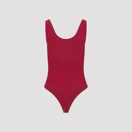 26SS 월포드 바디수트 티셔츠 79342 3239 RUBY RED - WOLFORD