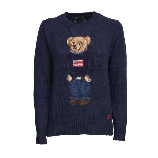 26SS 폴로 랄프로렌 베어 코튼&린넨 니트 스웨터 211927070001 001 BLU
