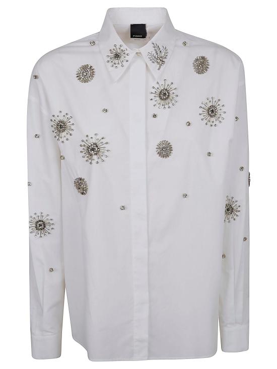 26SS 핑코 셔츠 106225 A31W Z04 BIANCO BRILLANTE WHITE