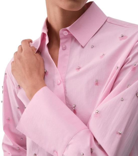 26SS 리우조 셔츠 WA6173 T039A 32802 POWDER PINK - LIU JO