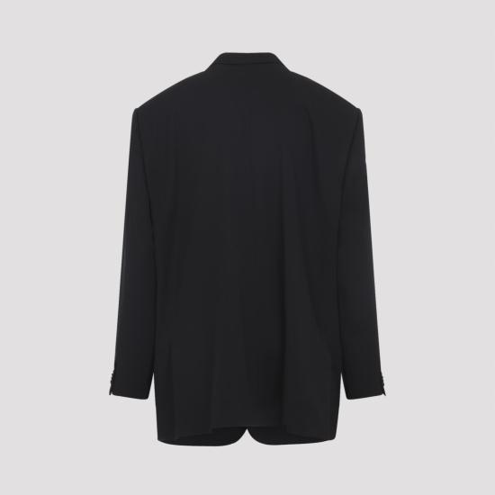 26SS 발렌시아가 싱글 브레스티드 블레이저 857393 TNT39 1000 BLACK - BALENCIAGA