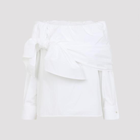 26SS 막스마라 쿠르보네 블라우스 2611111121600 001 BIANCO OTTICO WHITE - MAX MARA