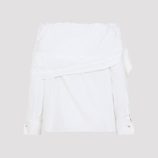 26SS 막스마라 쿠르보네 블라우스 2611111121600 001 BIANCO OTTICO WHITE - MAX MARA