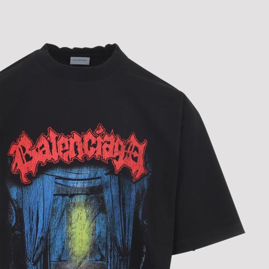 26SS 발렌시아가 폴로 티셔츠 764235 TUVD5 1000 BLACK - BALENCIAGA
