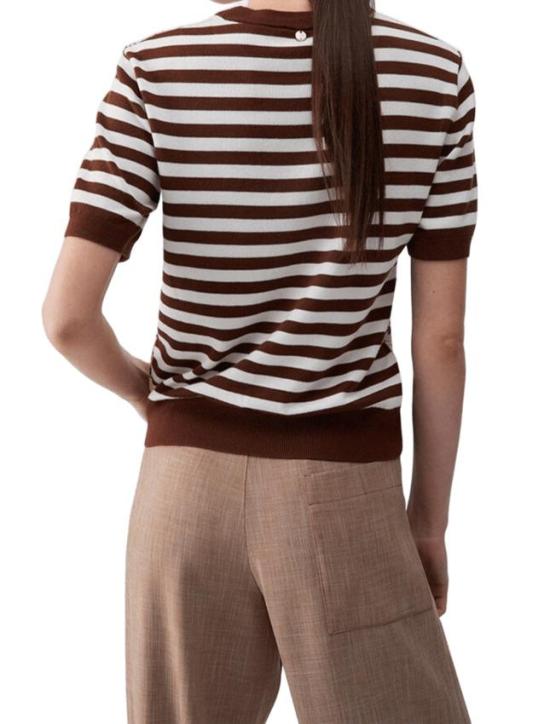 26SS 리우조 스웨터 WA6386 MS49I P9245 BIANCO MARRONE - LIU JO