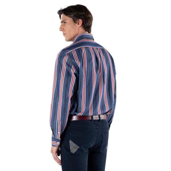 FALL WINTER 하몬트앤블레인 셔츠 CRI011012048B 801 BLU BLUE - HARMONT & BLAINE