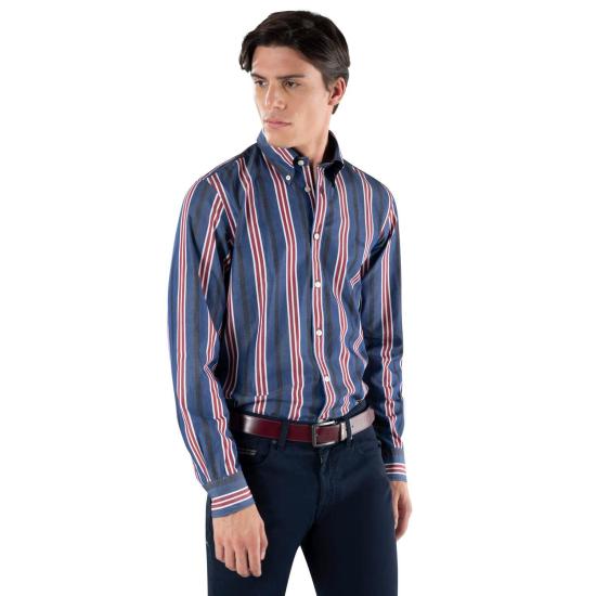 FALL WINTER 하몬트앤블레인 셔츠 CRI011012048B 801 BLU BLUE