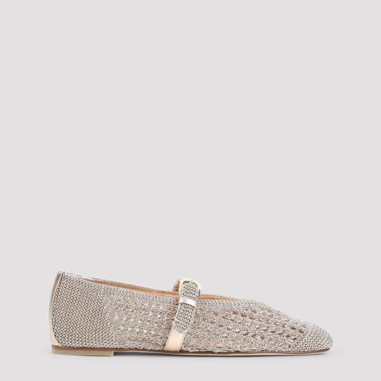 26SS 스튜어트 와이츠먼 플랫 슈즈 SN613 LCZ LIO LIGHT GOLD METALLIC - STUART WEITZMAN